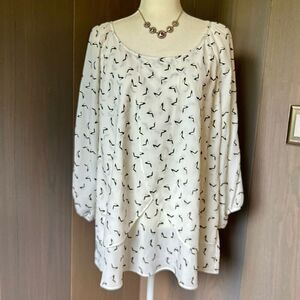 ROZ & ALI Blouse Heels 1X  *NWT*